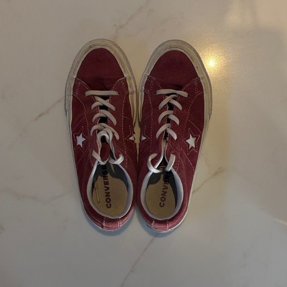 Converse Kids Burgundy Sneakers